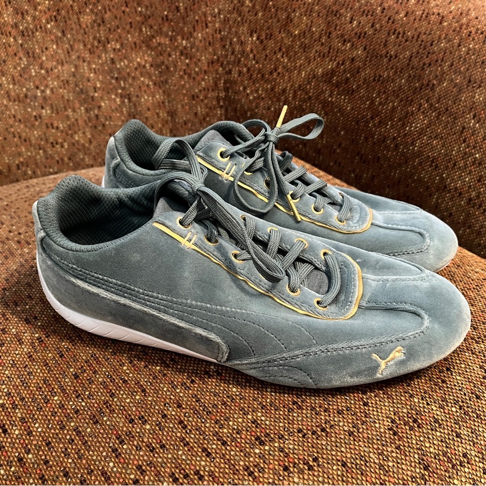 Green Puma speedcat sneakers